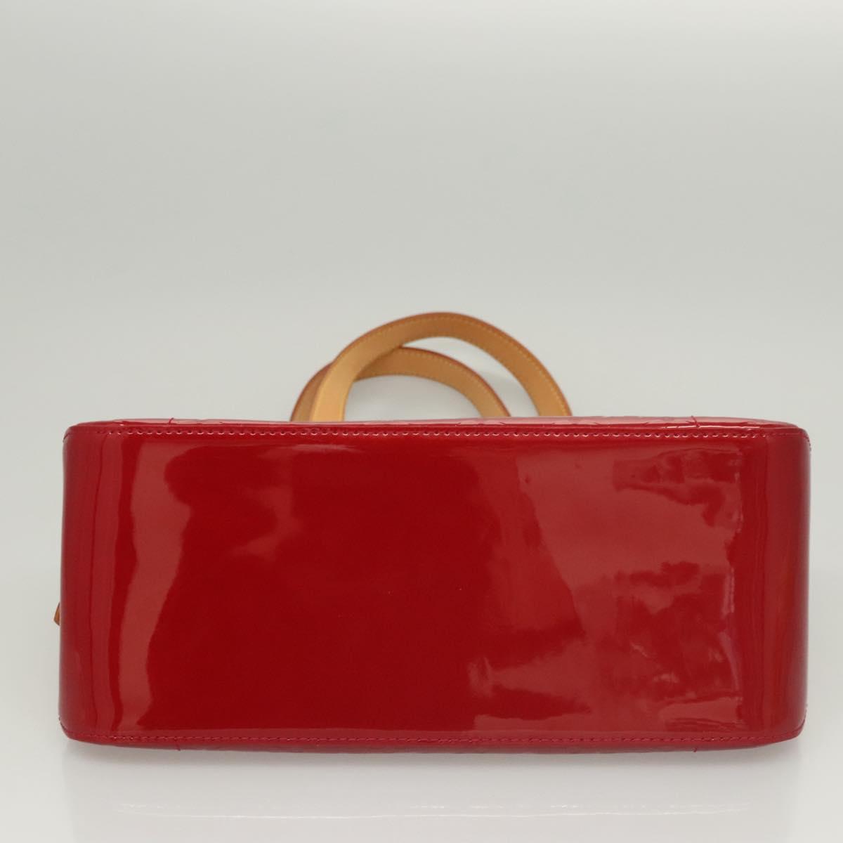 LOUIS VUITTON Vernis Rosewood Avenue Bag Pomme D'amour M93507 LV Auth 120346