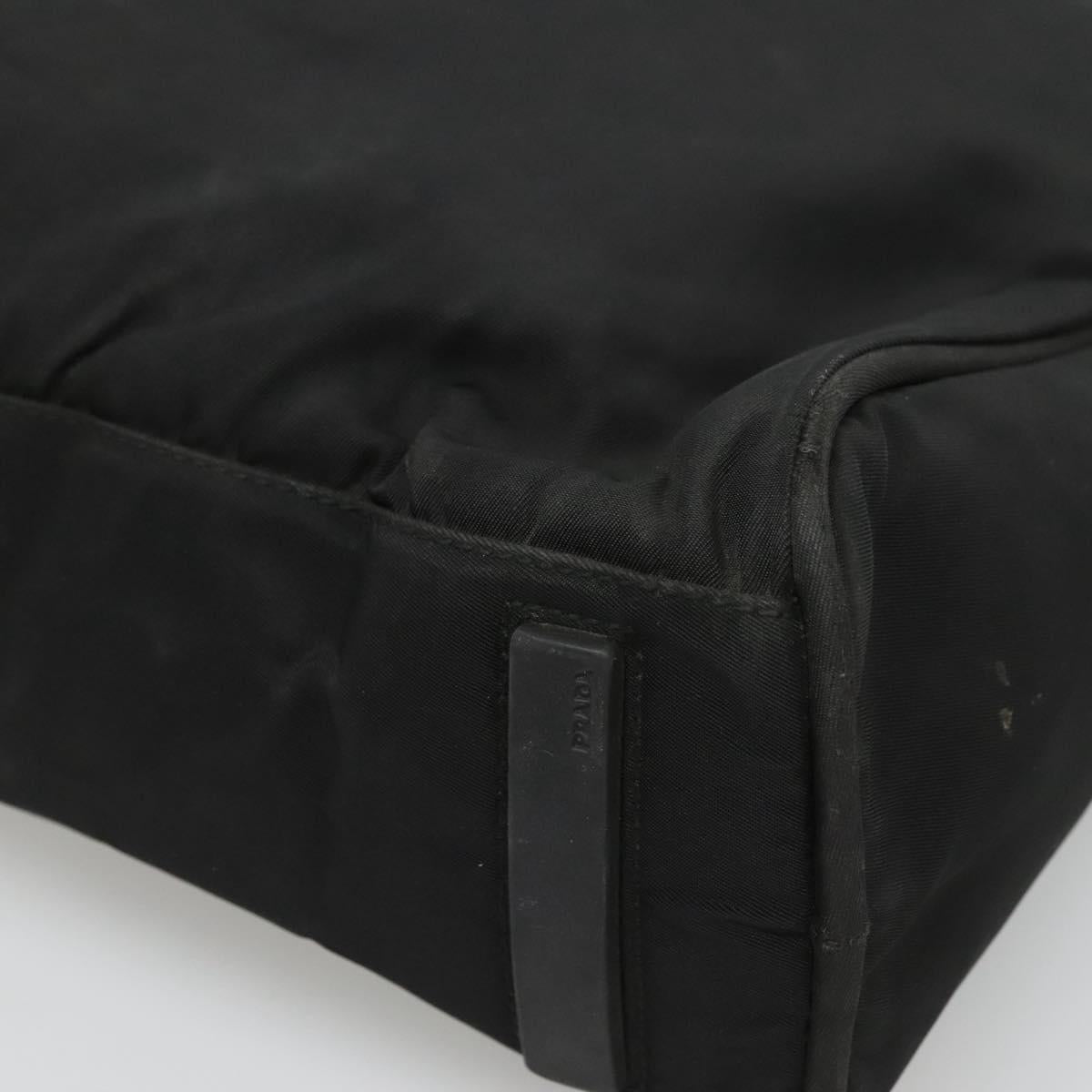 PRADA Tote Bag Nylon Black Auth 120382