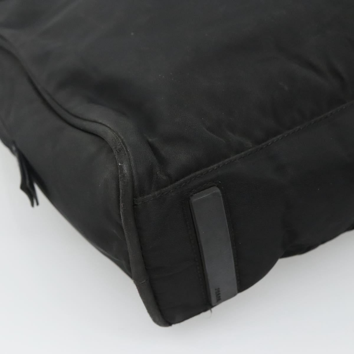 PRADA Tote Bag Nylon Black Auth 120382