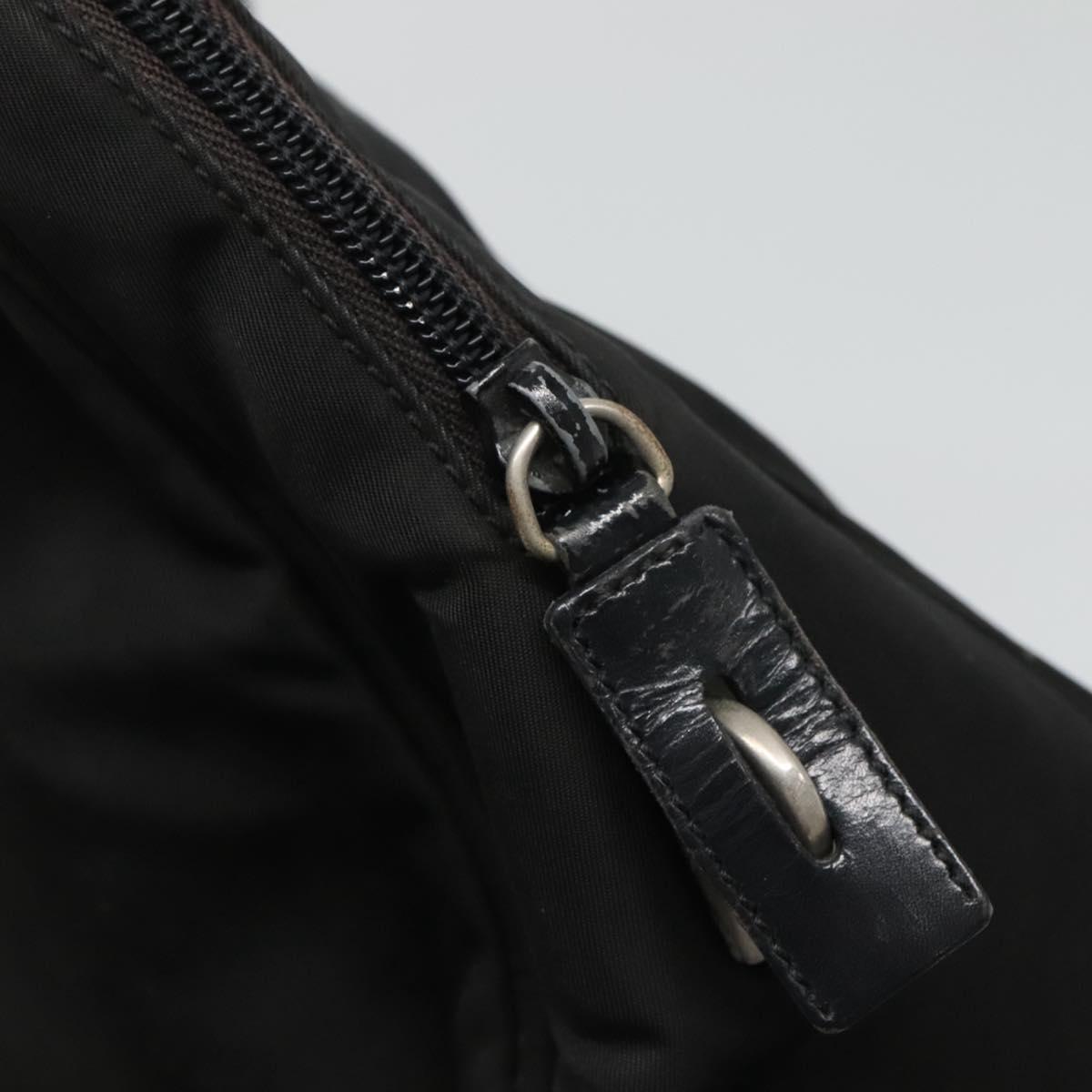 PRADA Tote Bag Nylon Black Auth 120382