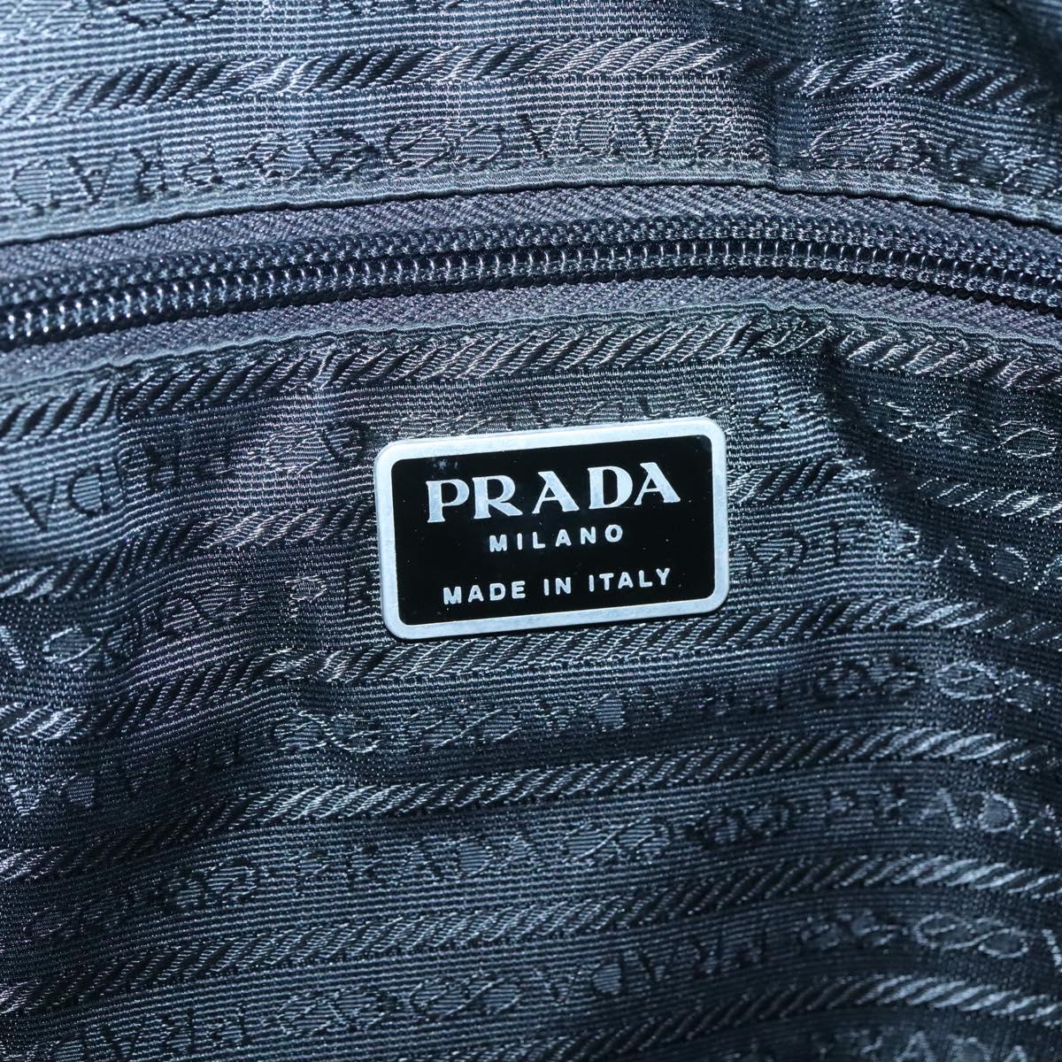 PRADA Tote Bag Nylon Black Auth 120382
