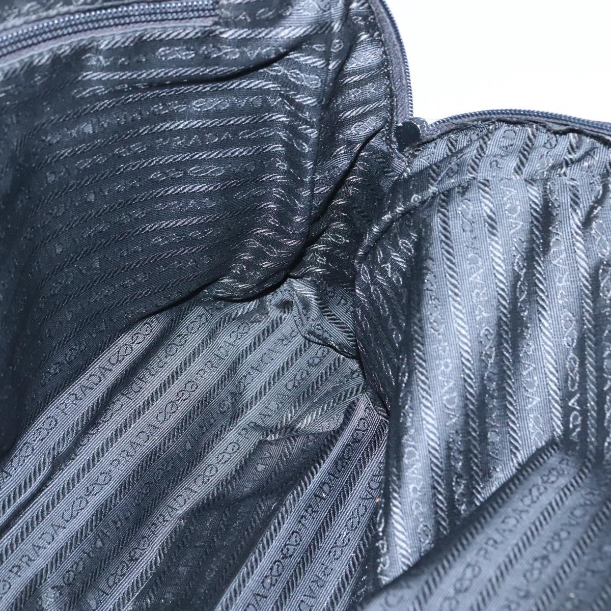 PRADA Tote Bag Nylon Black Auth 120382