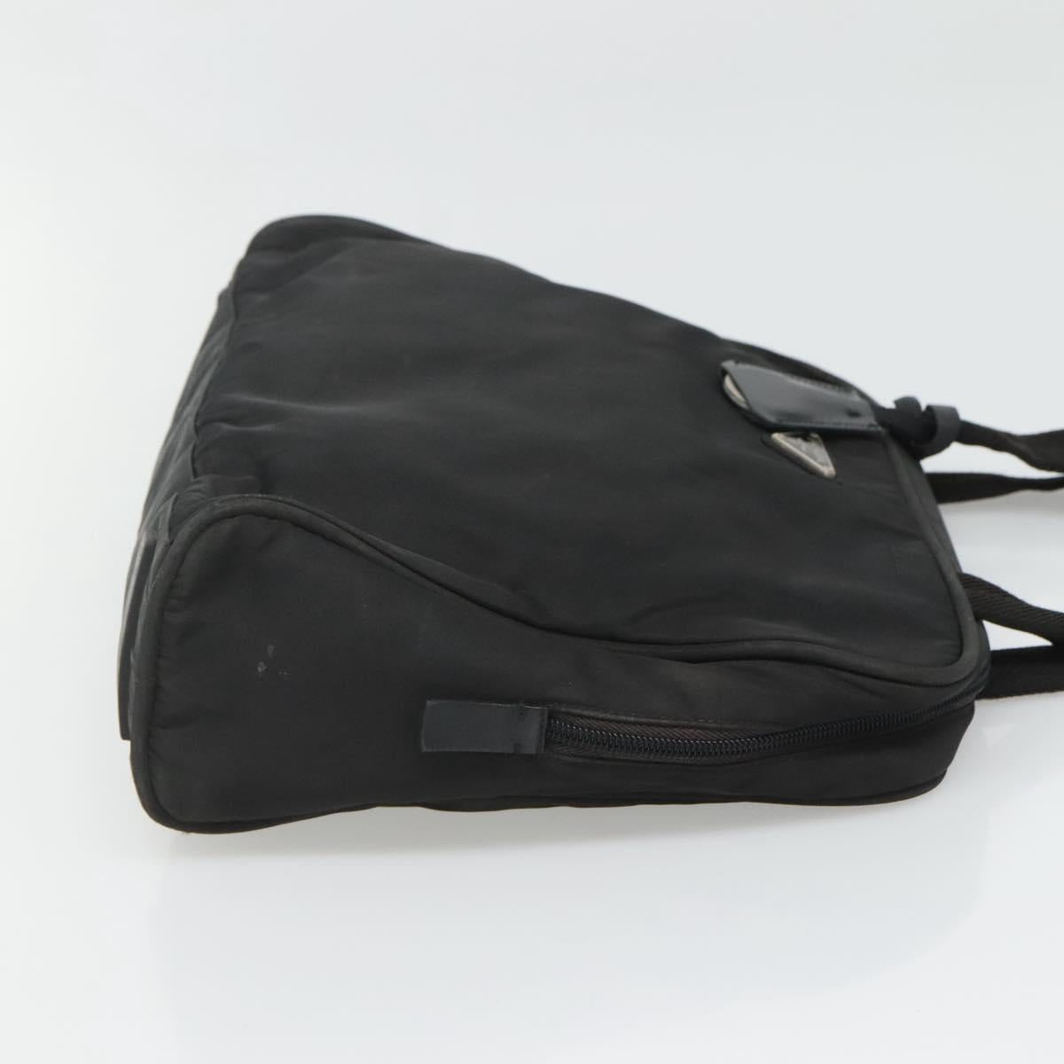 PRADA Tote Bag Nylon Black Auth 120382