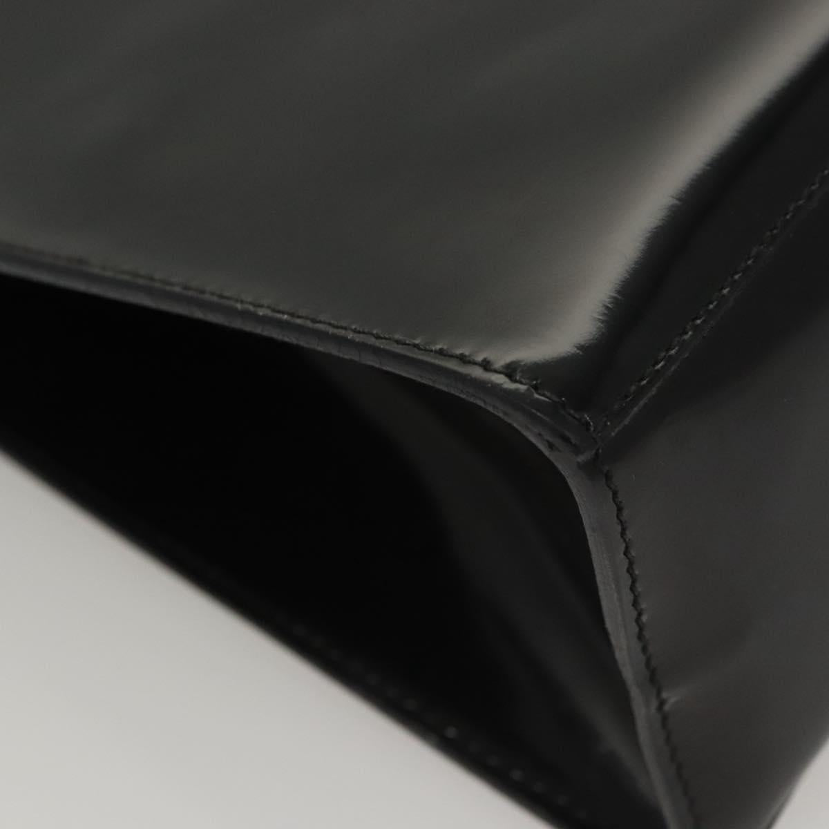 Salvatore Ferragamo Hand Bag Patent leather Black Auth 120390