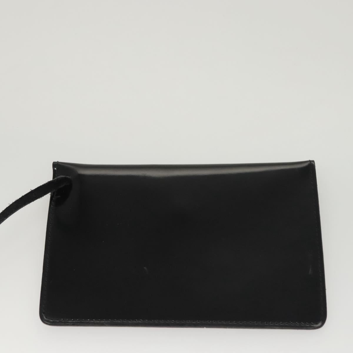 Salvatore Ferragamo Hand Bag Patent leather Black Auth 120390