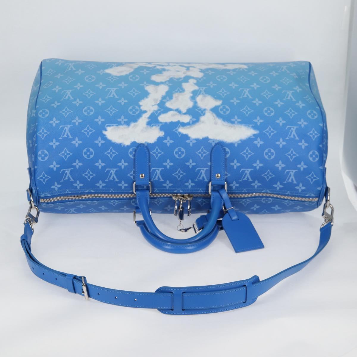 LOUIS VUITTON Monogram Clouds Keepall Bandouliere 50 Bag M45428 LV Auth 120447SM