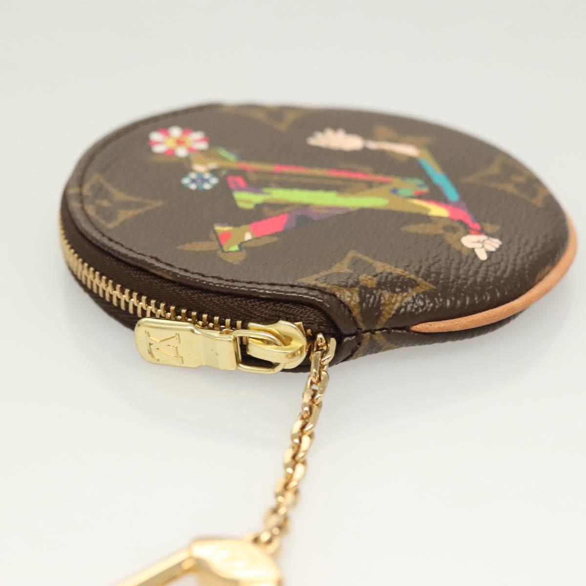 LOUIS VUITTON Monogram Hand Porte Monnaie Ron Coin Purse M95563 LV Auth 120449SV