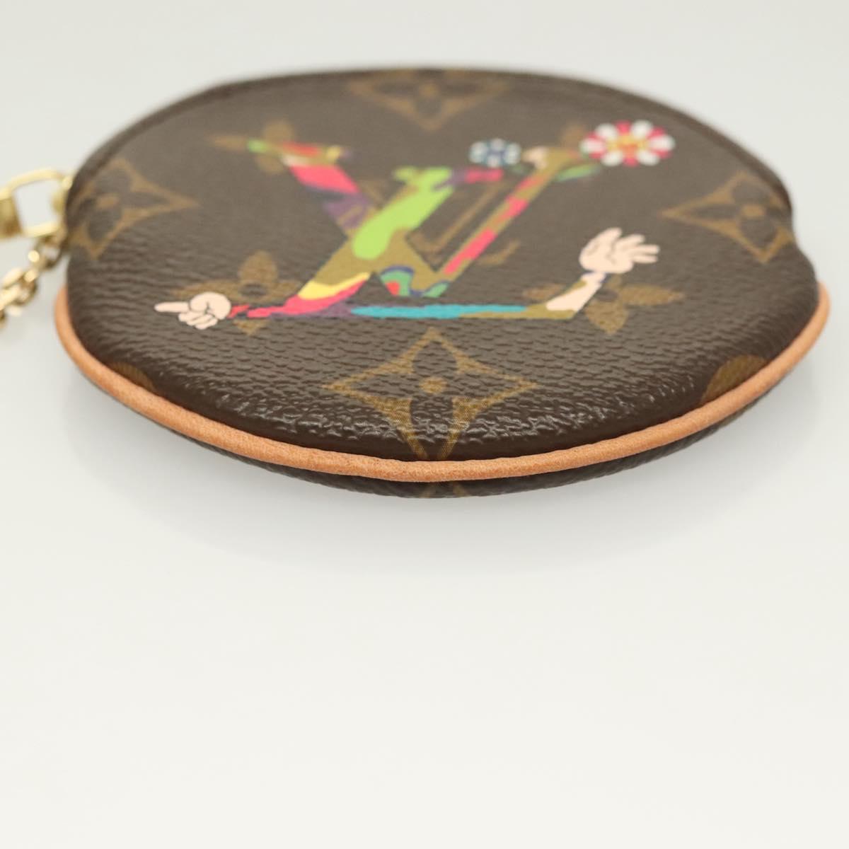 LOUIS VUITTON Monogram Hand Porte Monnaie Ron Coin Purse M95563 LV Auth 120449SV