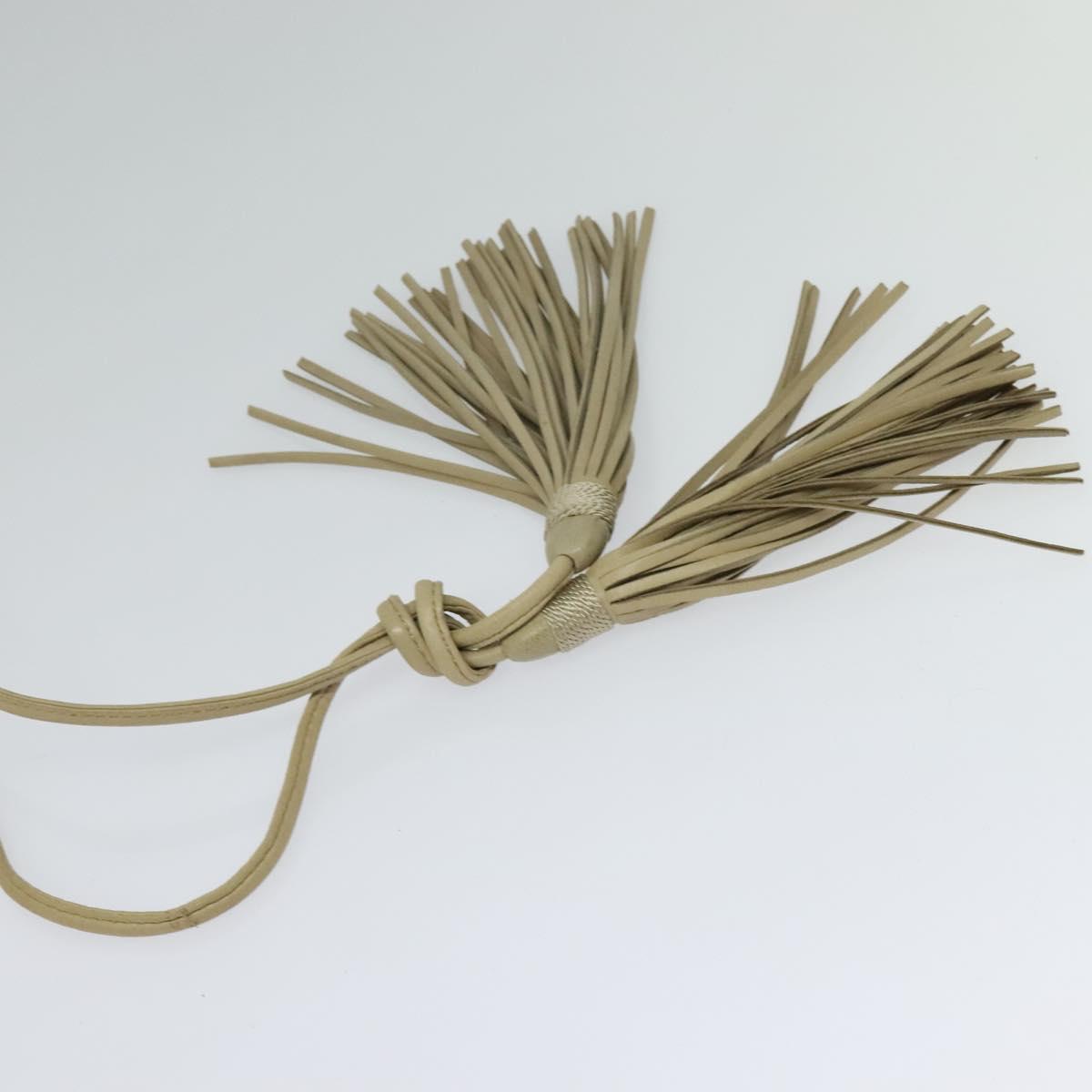 PRADA Pouch Nylon Beige Auth 120457V