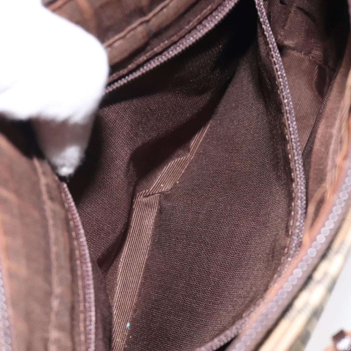 BURBERRY Nova Check Hand Bag Canvas Beige Auth 120467