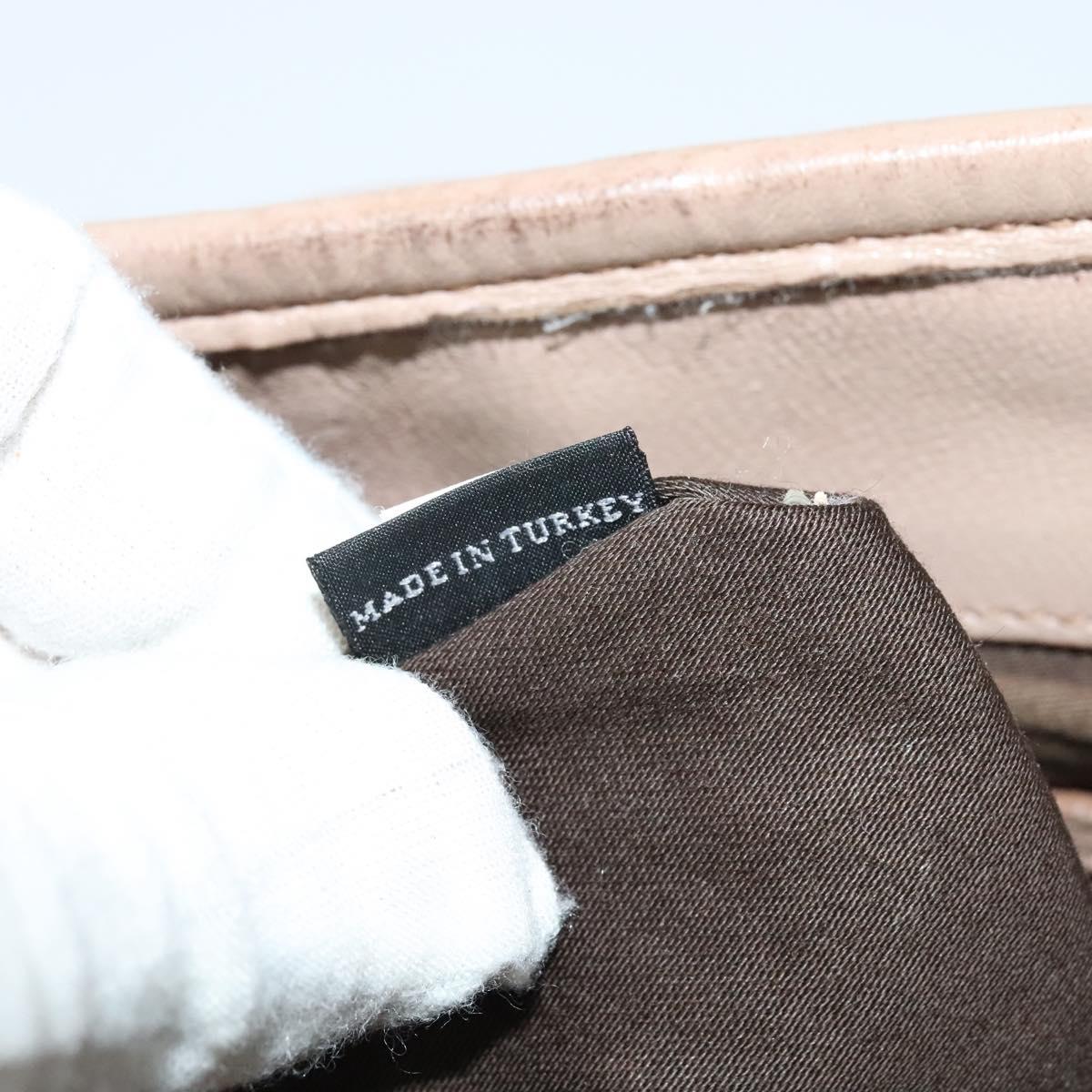 Miu Miu Matelasse Hand Bag Leather 2way Pink Gold Auth 120471