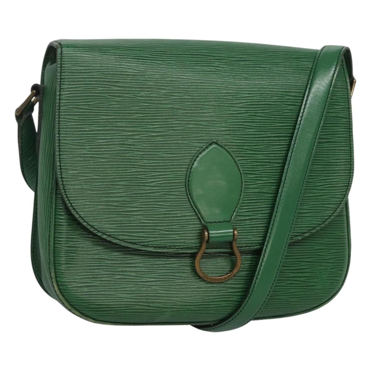 LOUIS VUITTON Epi Saint Cloud GM Shoulder Bag Green M52194 LV Auth 120495