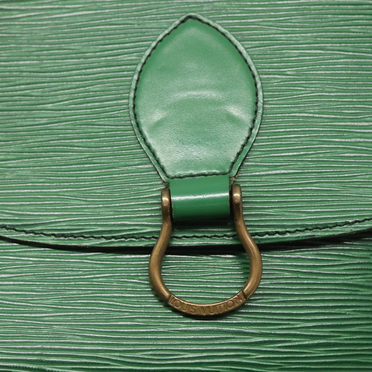 LOUIS VUITTON Epi Saint Cloud GM Shoulder Bag Green M52194 LV Auth 120495