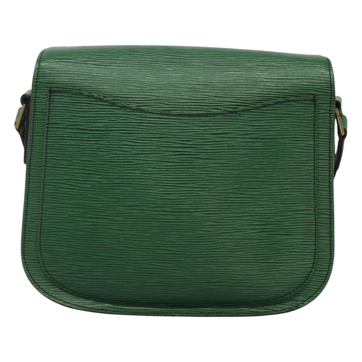 LOUIS VUITTON Epi Saint Cloud GM Shoulder Bag Green M52194 LV Auth 120495