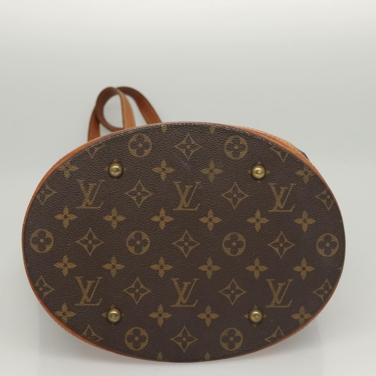 LOUIS VUITTON Monogram Bucket GM Shoulder Bag M42236 LV Auth 120501