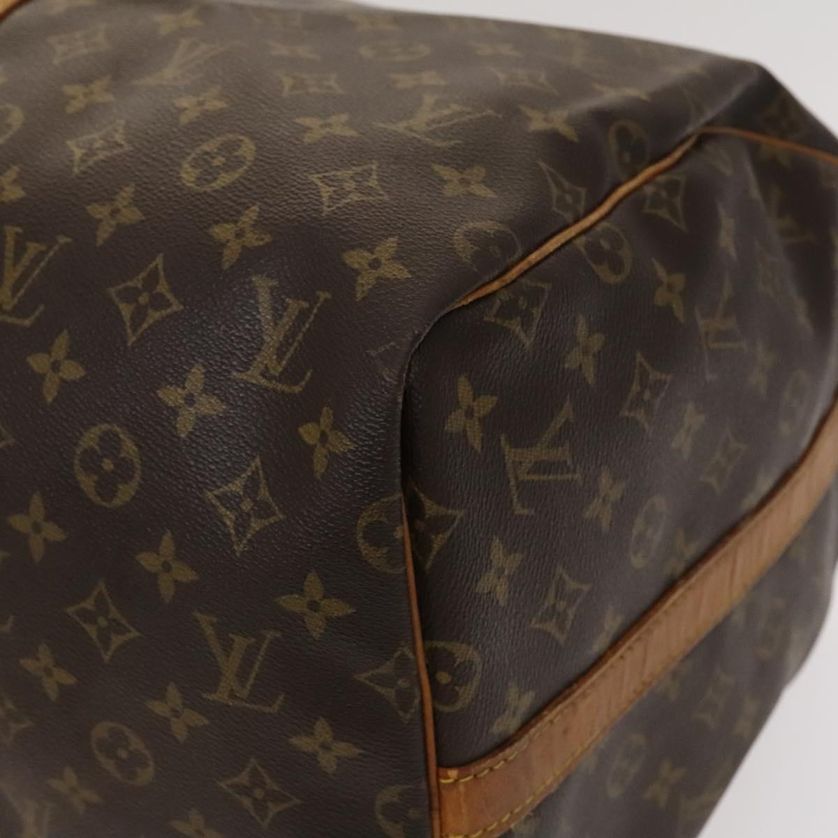 LOUIS VUITTON Monogram Keepall Bandouliere 55 Boston Bag M41414 LV Auth 120506