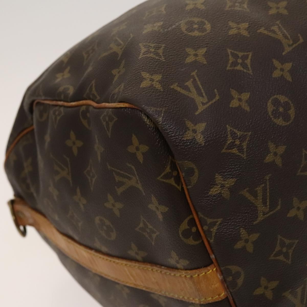 LOUIS VUITTON Monogram Keepall Bandouliere 55 Boston Bag M41414 LV Auth 120506
