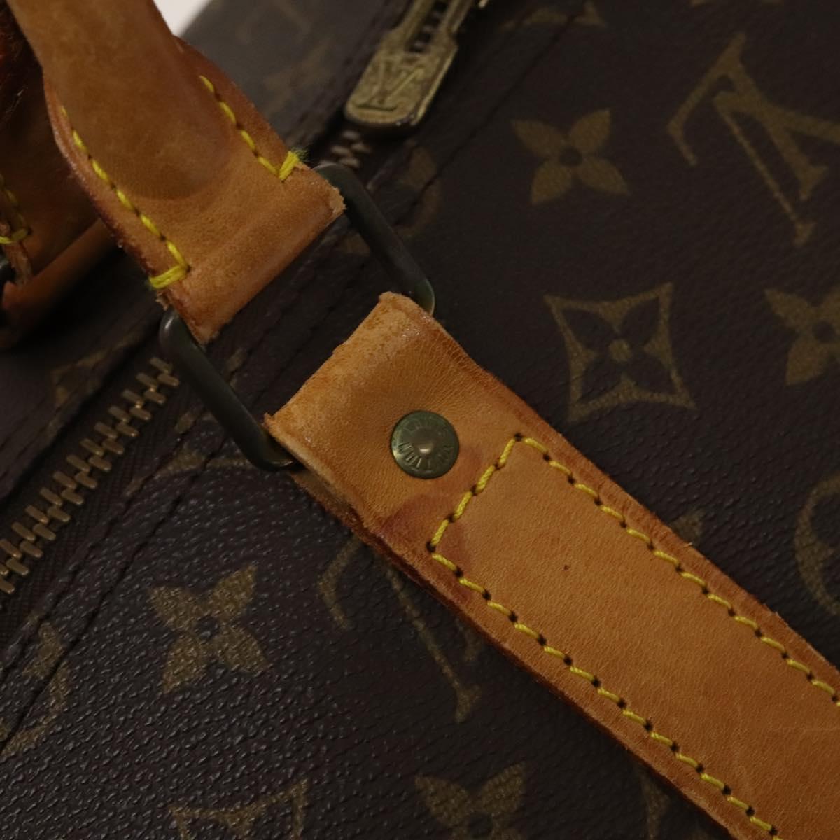LOUIS VUITTON Monogram Keepall Bandouliere 55 Boston Bag M41414 LV Auth 120510