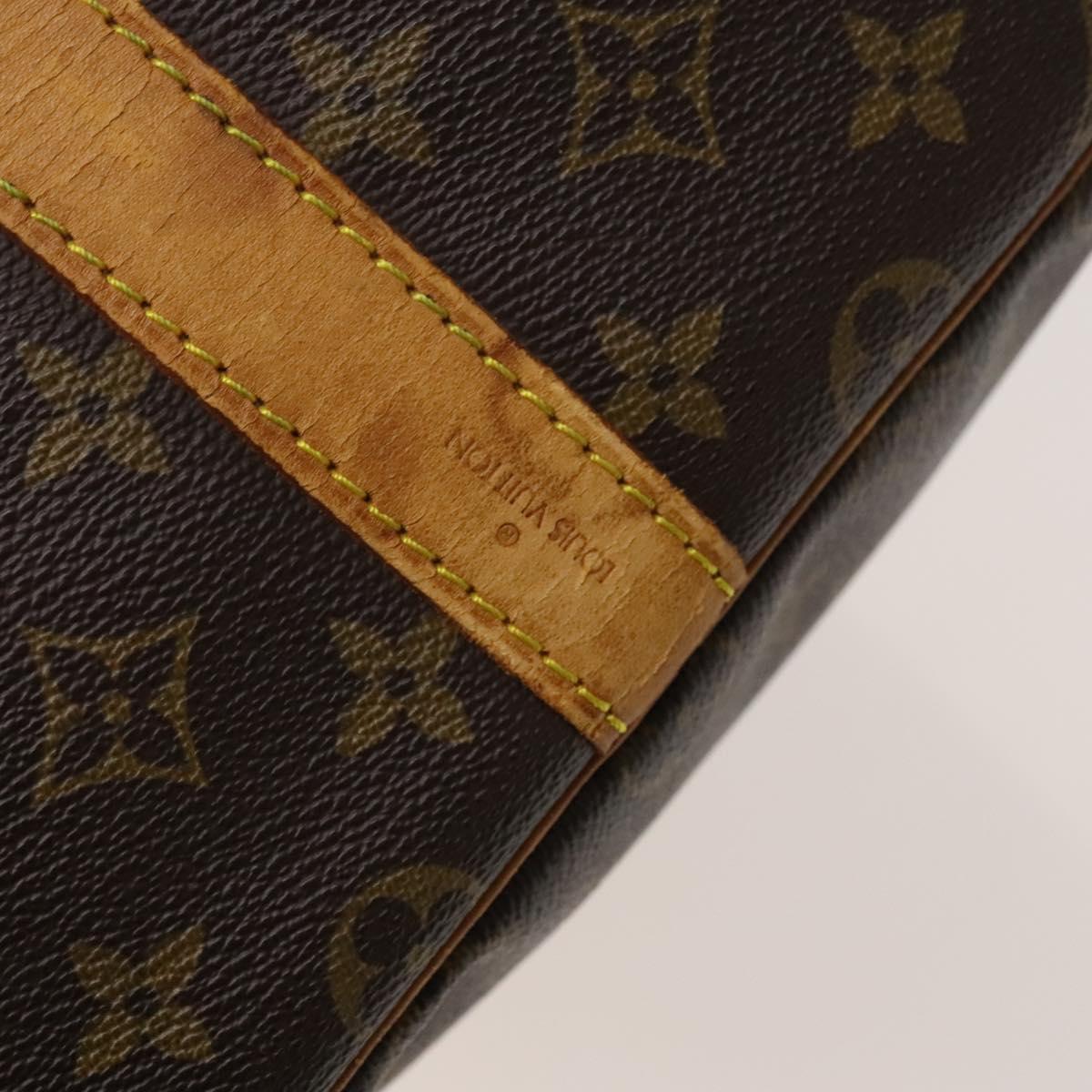 LOUIS VUITTON Monogram Keepall Bandouliere 55 Boston Bag M41414 LV Auth 120510