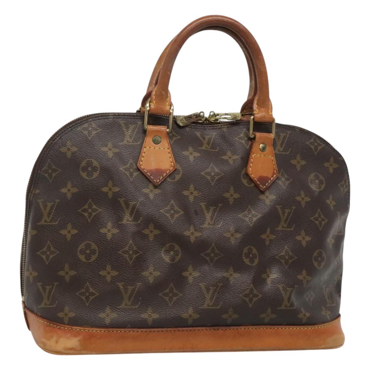 LOUIS VUITTON Monogram Alma Hand Bag M51130 LV Auth 120536