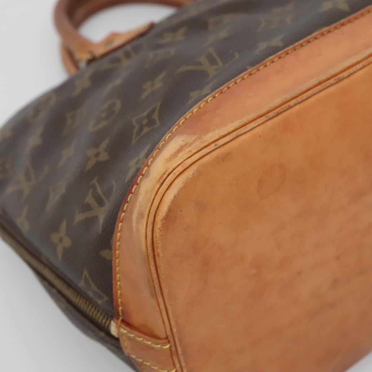 LOUIS VUITTON Monogram Alma Hand Bag M51130 LV Auth 120536