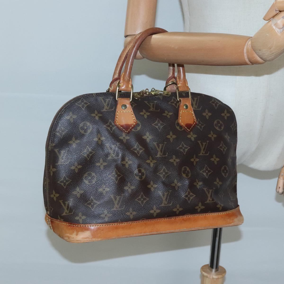 LOUIS VUITTON Monogram Alma Hand Bag M51130 LV Auth 120536