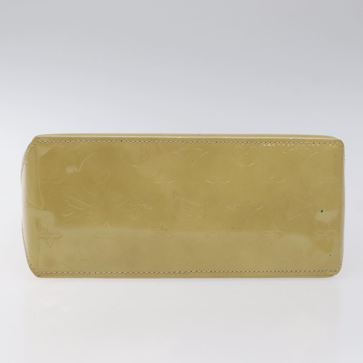 LOUIS VUITTON Monogram Vernis Reade PM Hand Bag Beige M91334 LV Auth 120540