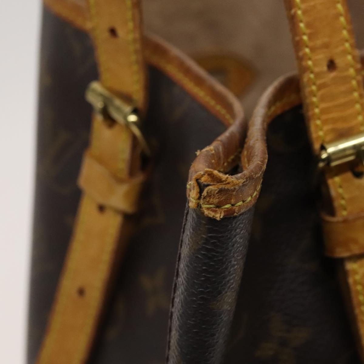 LOUIS VUITTON Monogram Bucket GM Shoulder Bag M42236 LV Auth 120557