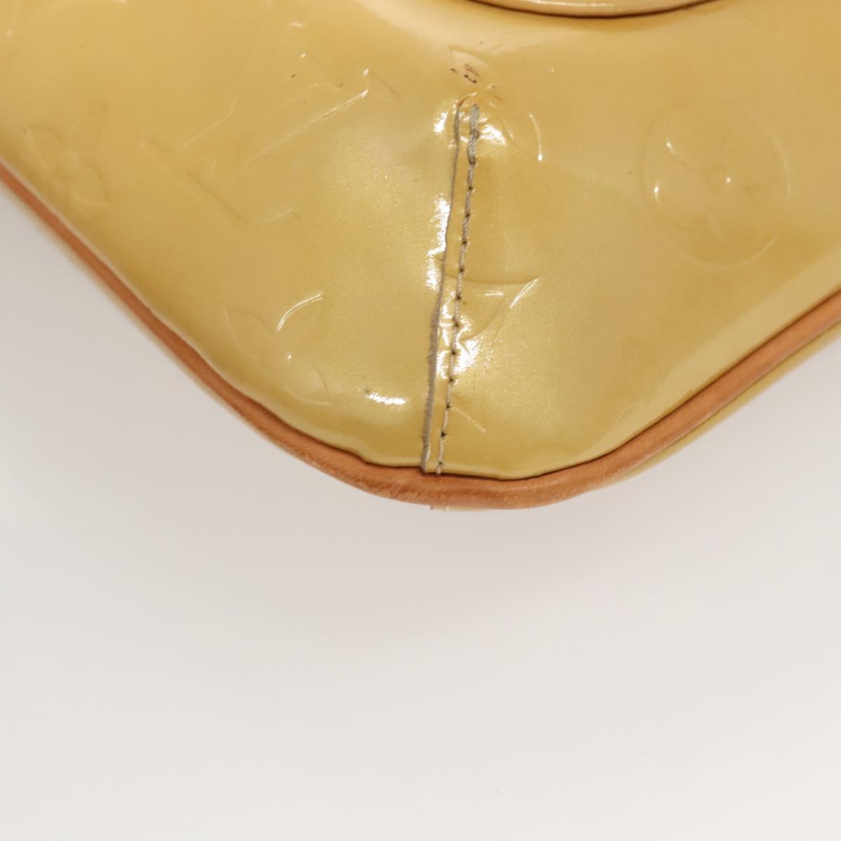LOUIS VUITTON Monogram Vernis Thompson Street Bag Beige M91301 LV Auth 120587