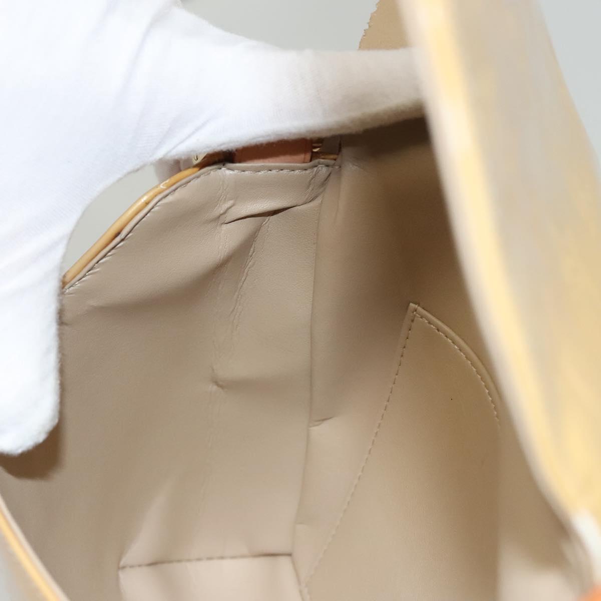 LOUIS VUITTON Monogram Vernis Thompson Street Bag Beige M91301 LV Auth 120587