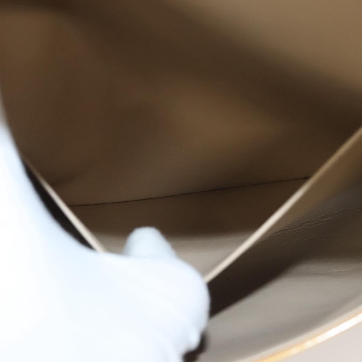 LOUIS VUITTON Monogram Vernis Thompson Street Bag Beige M91301 LV Auth 120587