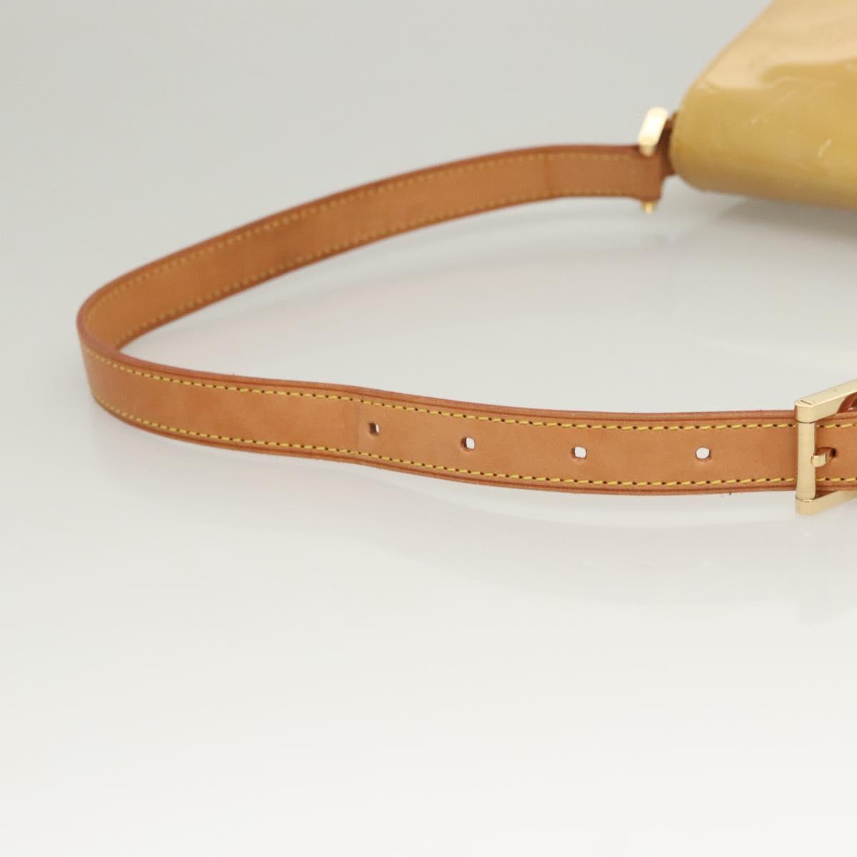 LOUIS VUITTON Monogram Vernis Thompson Street Bag Beige M91301 LV Auth 120587