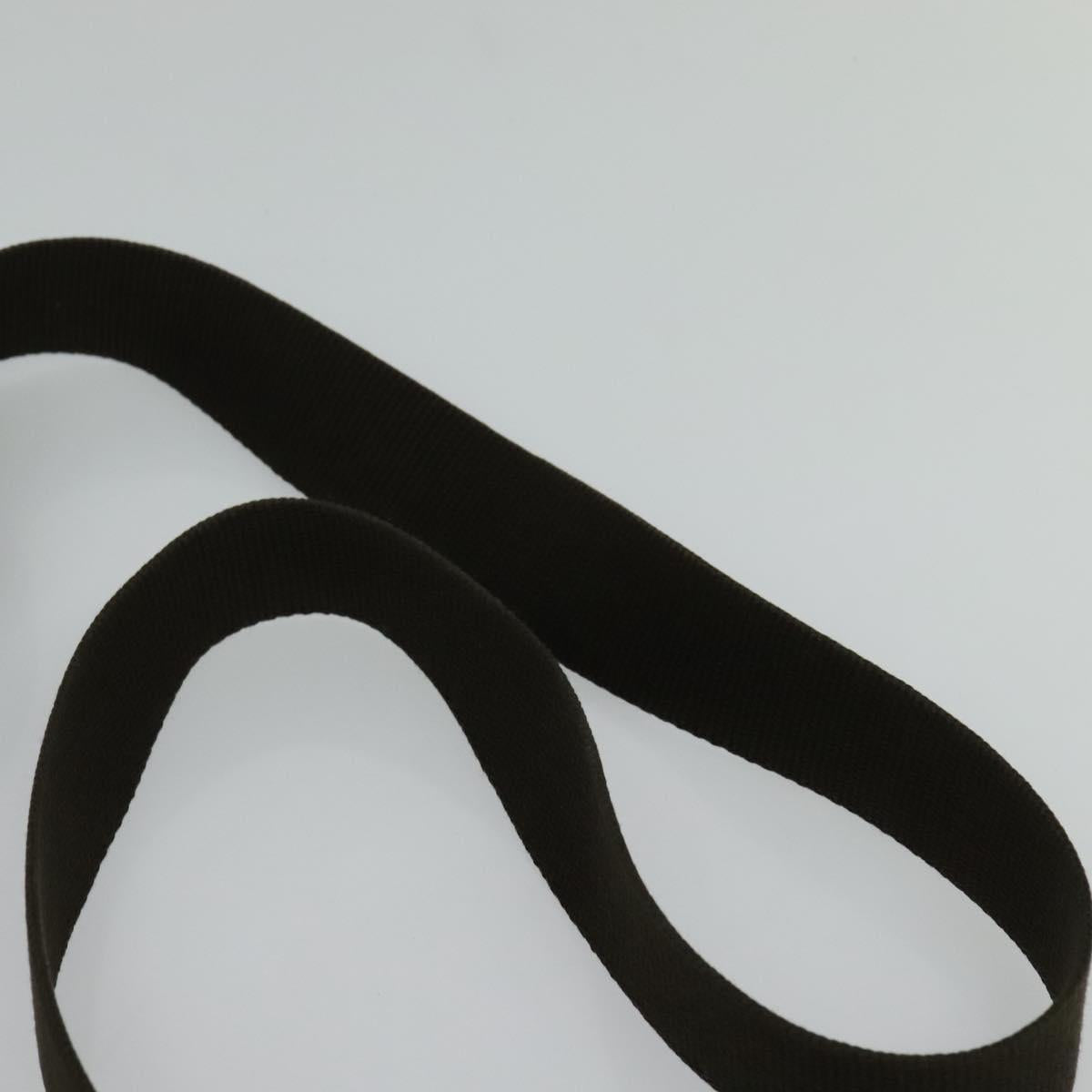 BURBERRY Nova Check Shoulder Bag Nylon Beige Silver Auth 120589