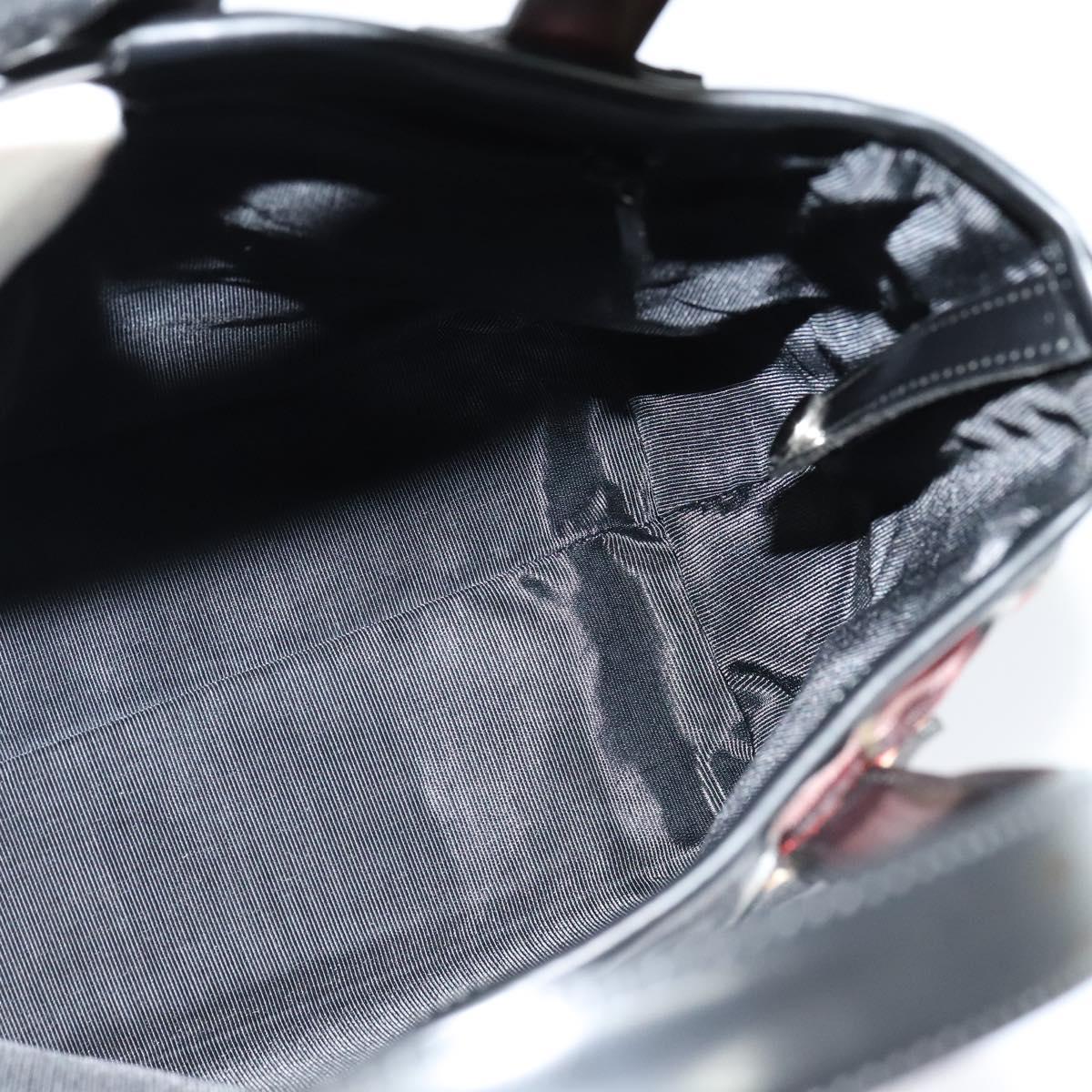 Burberrys Nova Check Blue Label Hand Bag Nylon Red Silver Auth 120591