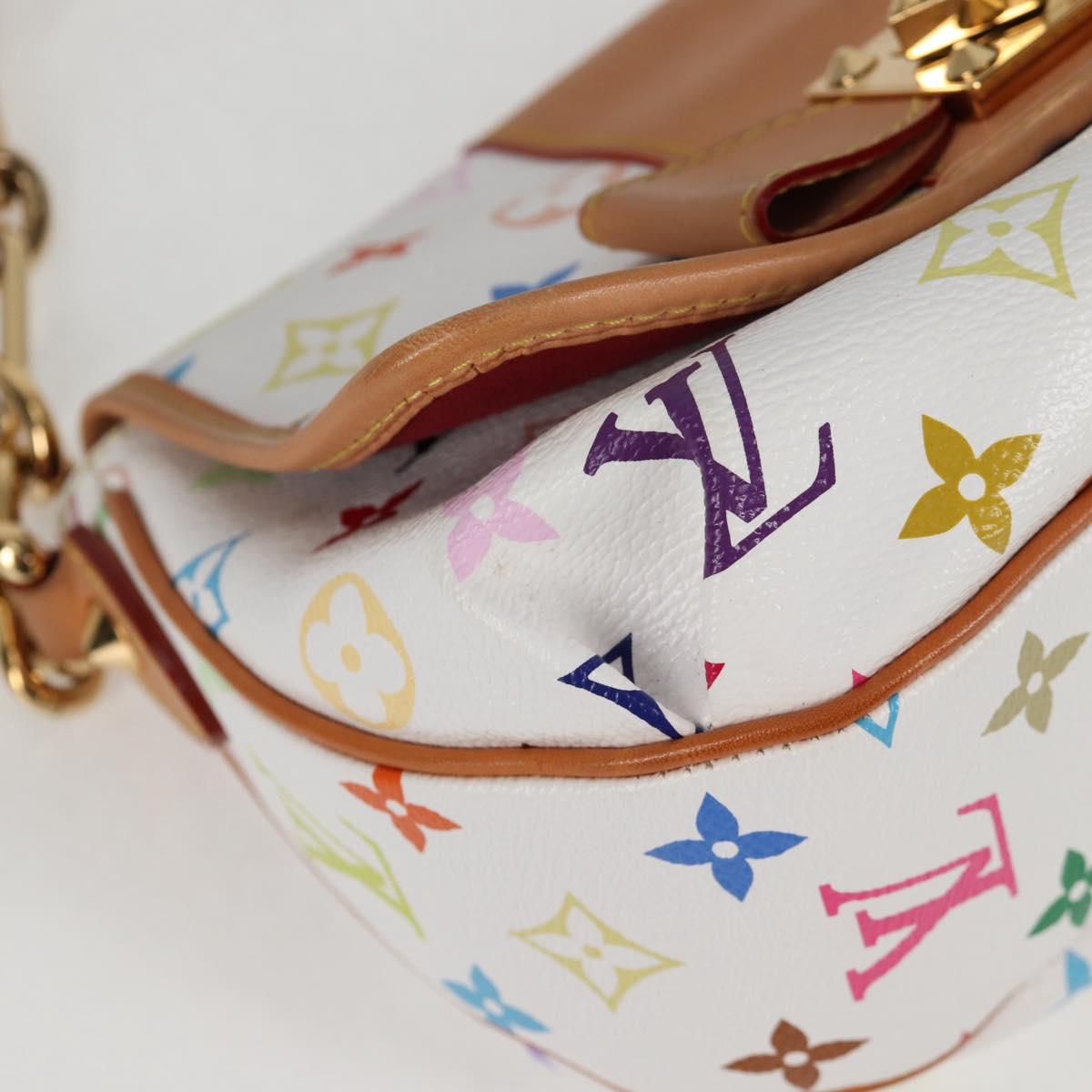 LOUIS VUITTON Monogram Multicolor Patty Shoulder Bag White M40305 Auth 120598V