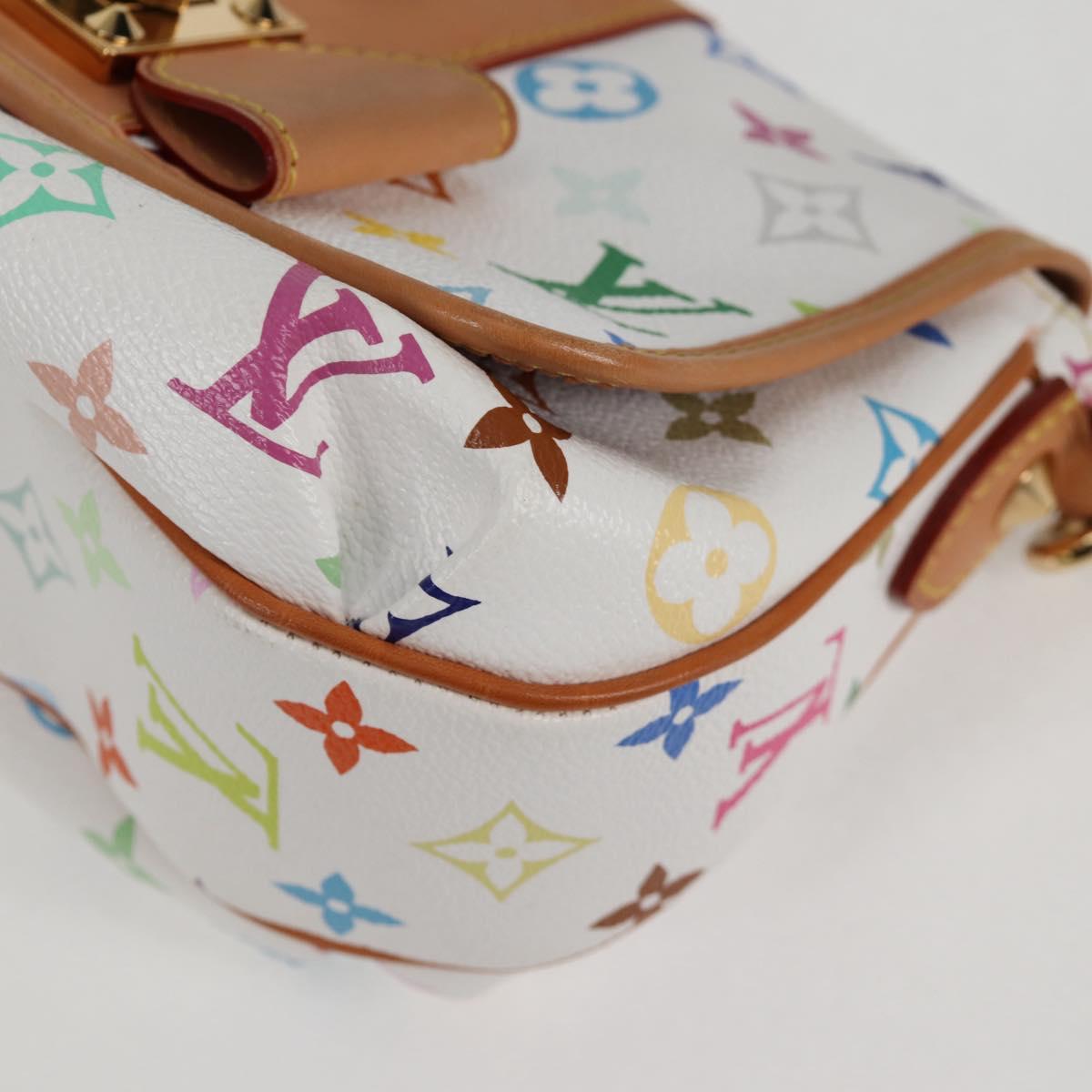 LOUIS VUITTON Monogram Multicolor Patty Shoulder Bag White M40305 Auth 120598SAV