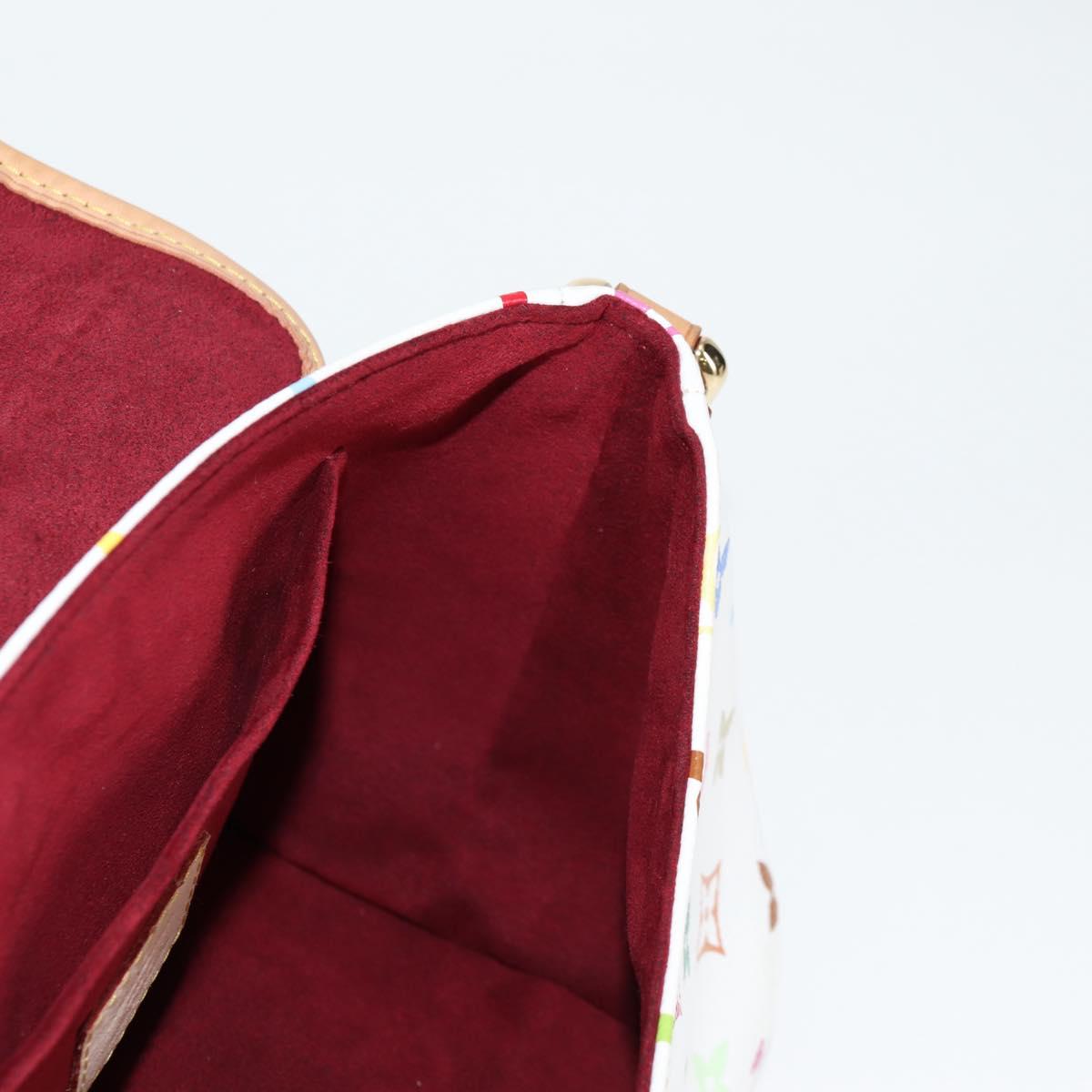 LOUIS VUITTON Monogram Multicolor Patty Shoulder Bag White M40305 Auth 120598V