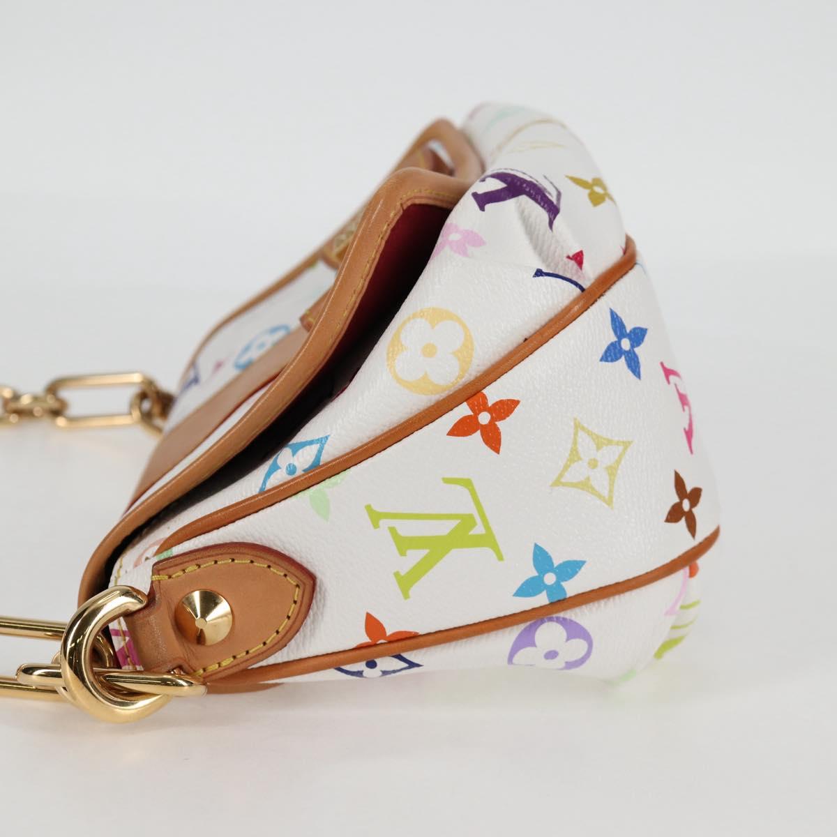 LOUIS VUITTON Monogram Multicolor Patty Shoulder Bag White M40305 Auth 120598V