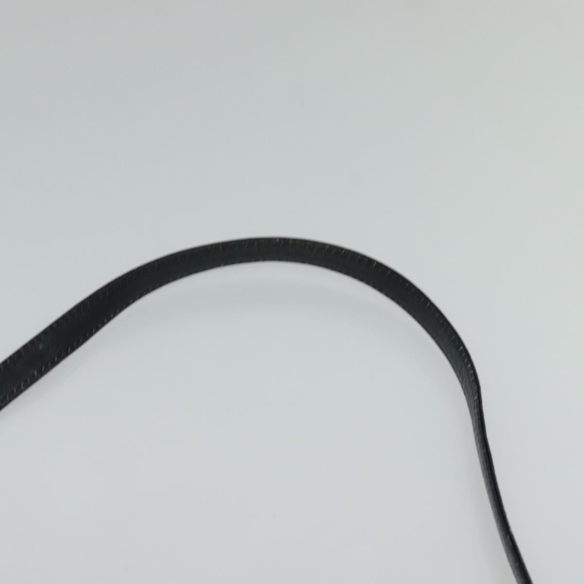 Christian Dior Trotter Canvas Shoulder Bag Navy Gold Auth 120603