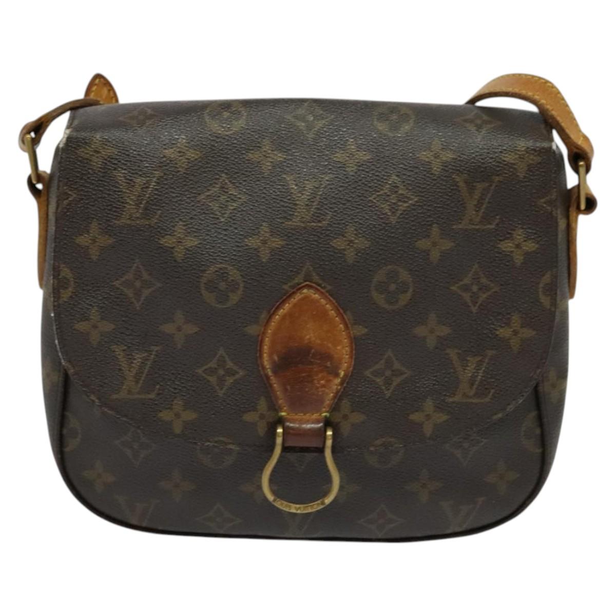 LOUIS VUITTON Monogram Saint Cloud GM Shoulder Bag M51242 LV Auth 120620
