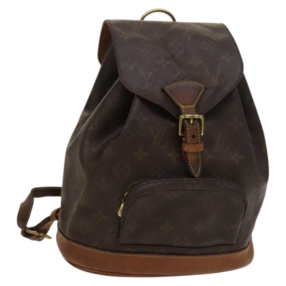 LOUIS VUITTON Monogram Montsouris MM Backpack M51136 LV Auth 120622