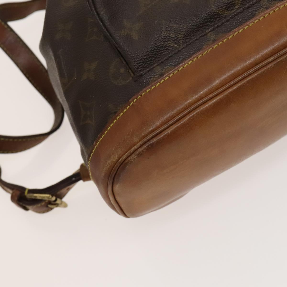 LOUIS VUITTON Monogram Montsouris MM Backpack M51136 LV Auth 120622