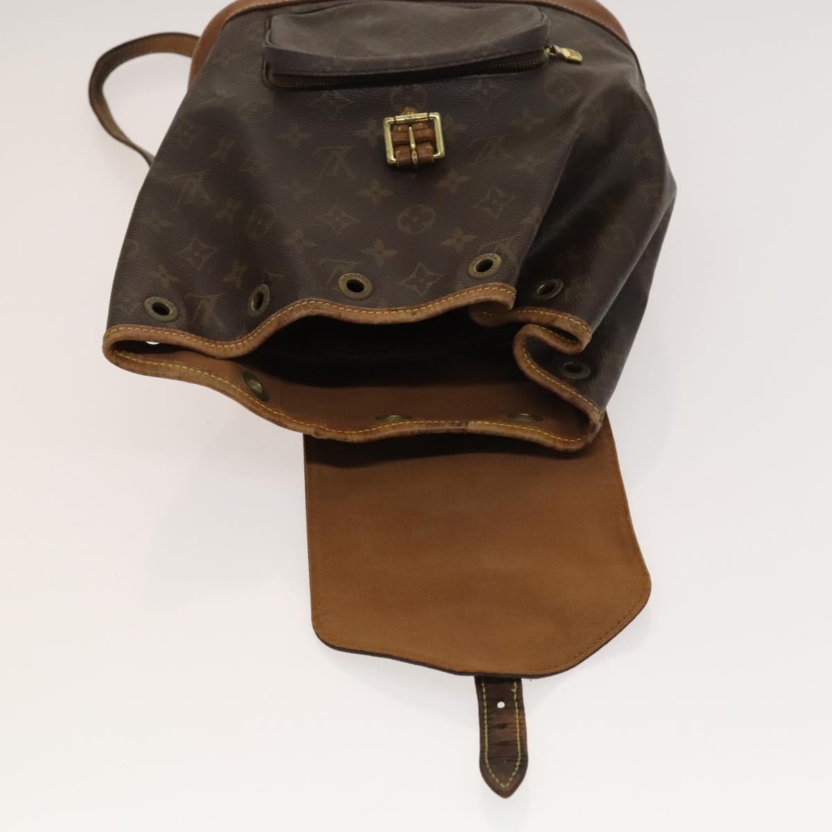 LOUIS VUITTON Monogram Montsouris MM Backpack M51136 LV Auth 120622