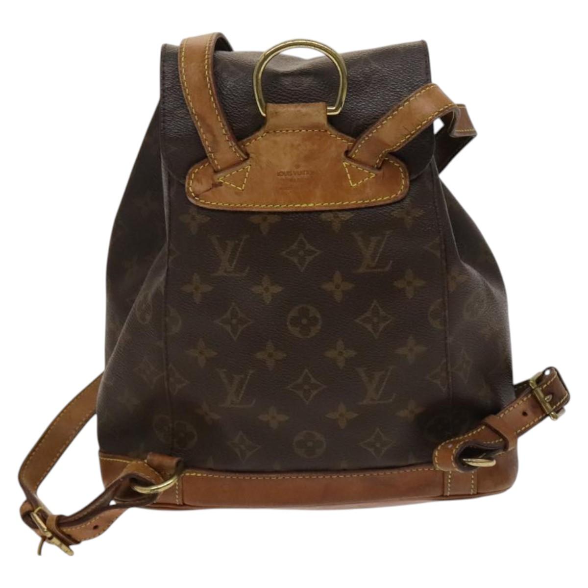 LOUIS VUITTON Monogram Montsouris MM Backpack M51136 LV Auth 120622