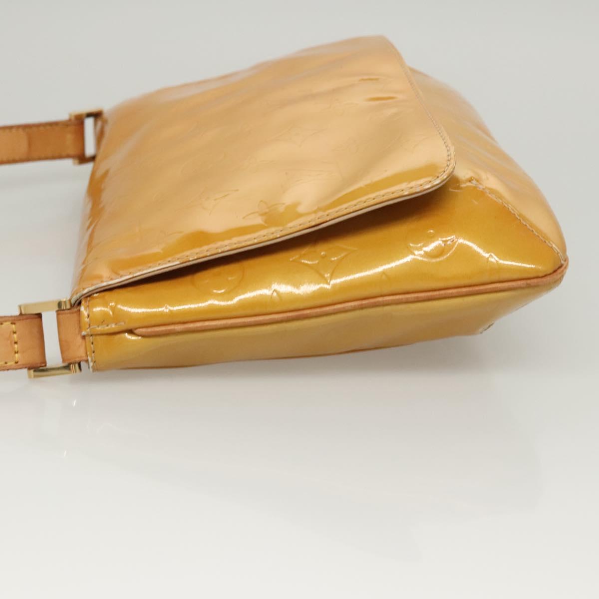 LOUIS VUITTON Monogram Vernis Thompson Street Bag Beige M91301 LV Auth 120623