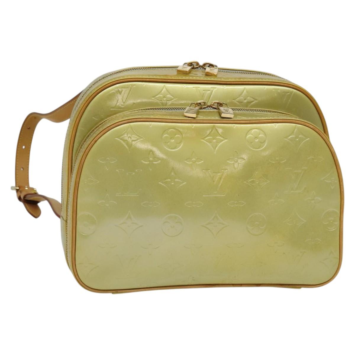LOUIS VUITTON Monogram Vernis Marley Backpack Gris M91038 LV Auth 120636