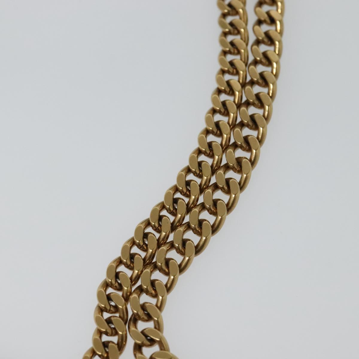 Chloe Chain Pixy Shoulder Bag Leather Green Gold Auth 120652