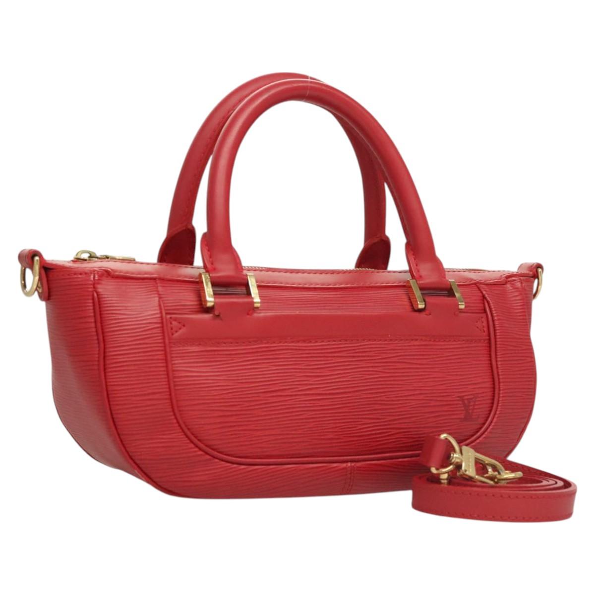 LOUIS VUITTON Epi Danura PM Hand Bag 2way Red M5891E LV Auth 120654