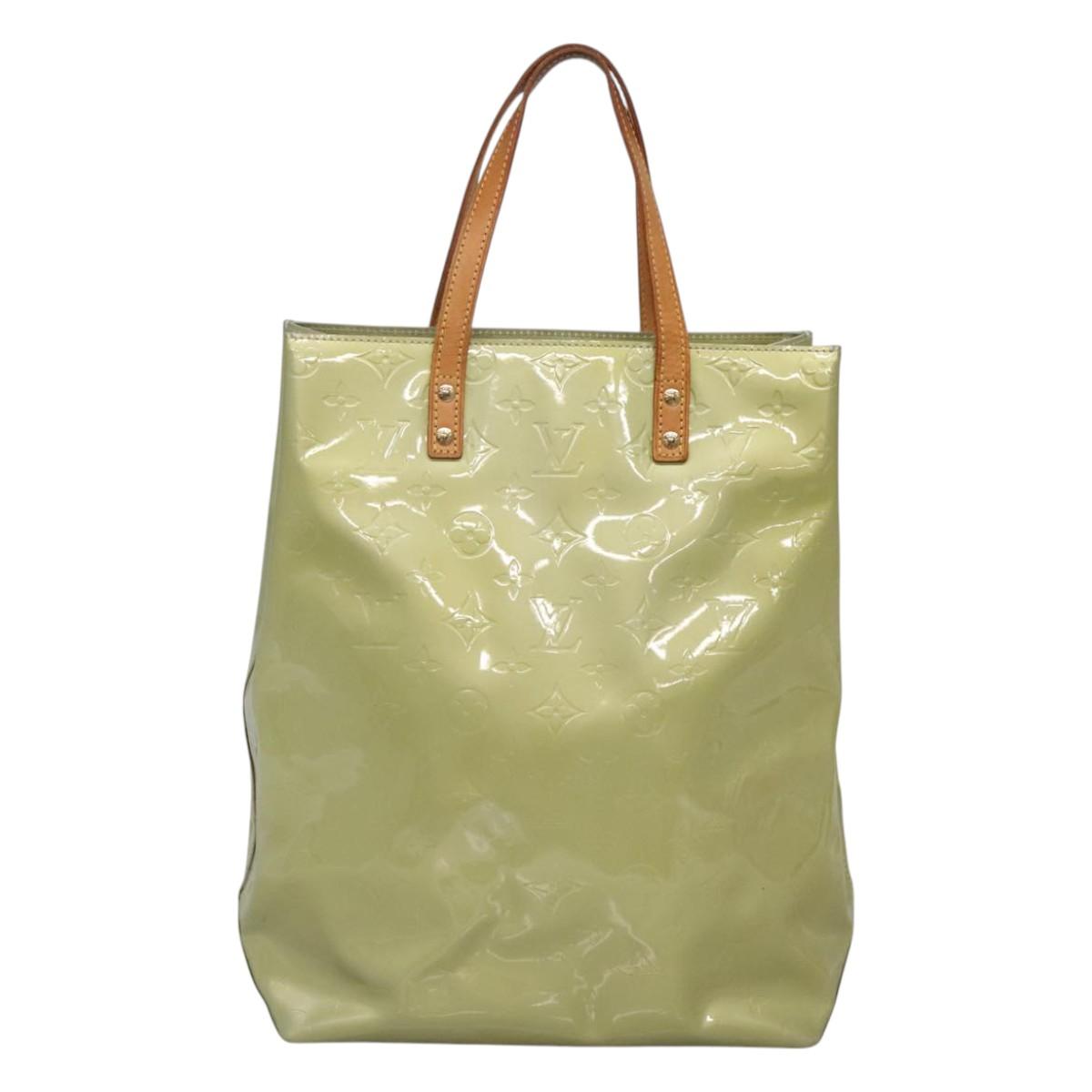 LOUIS VUITTON Monogram Vernis Reade MM Hand Bag Gris M91142 LV Auth 120692