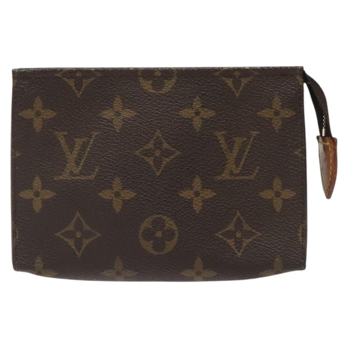 LOUIS VUITTON Monogram Poche Toilette 15 Pouch M47546 LV Auth 120728